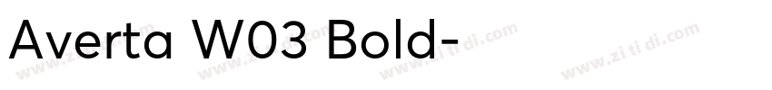 Averta W03 Bold字体转换